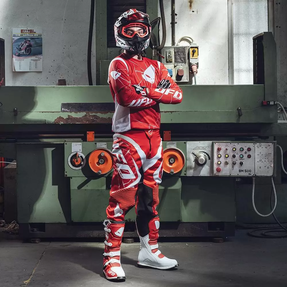 UFO Bullet Motocross Jersey - Red 11 UFO Bullet Motocross Jersey - Red - Image 9