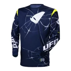 UFO Bullet Motocross Jersey - Blue Yellow -Motorcycle Riding Equipment Store mg04504n 01 jpg