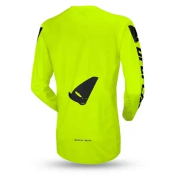 UFO Radial Neon Yellow Motocross Jersey -Motorcycle Riding Equipment Store mg04527dflu back jpg