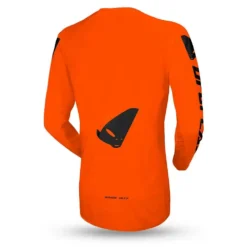 UFO Radial Neon Orange Motocross Jersey -Motorcycle Riding Equipment Store mg04527fflu back jpg