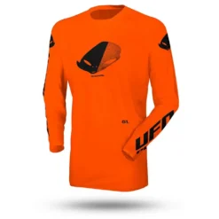 UFO Radial Neon Orange Motocross Jersey -Motorcycle Riding Equipment Store mg04527fflu jpg