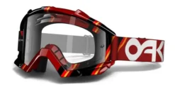 Oakley Proven Victory Stripes Red Motocross Goggles