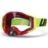 UFO Epsilon Red Clear Lens Motocross Goggles -Motorcycle Riding Equipment Store oc02254 b 3 4l jpg