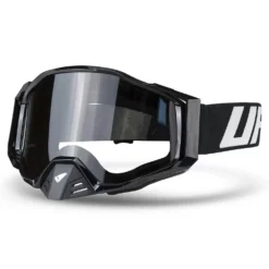 UFO Epsilon Black Clear Lens Motocross Goggles