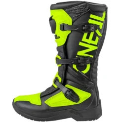 O'Neal RSX Black Neon Yellow Motocross Boots -Motorcycle Riding Equipment Store oneal black neon yellow rsx mx boots left outer 6 jpg