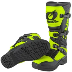 O'Neal RSX Black Neon Yellow Motocross Boots -Motorcycle Riding Equipment Store oneal black neon yellow rsx mx boots sole 6 jpg