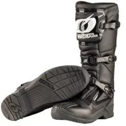 O'Neal RSX Black Motocross Boots -Motorcycle Riding Equipment Store oneal black rsx mx boots sole 3 jpg