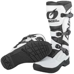 O'Neal RSX Boots - White Black -Motorcycle Riding Equipment Store oneal white black rsx mx boots sole 4 jpg