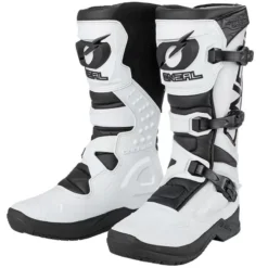 O'Neal RSX Boots - White Black -Motorcycle Riding Equipment Store oneal white black rsx mx boots 4 jpg