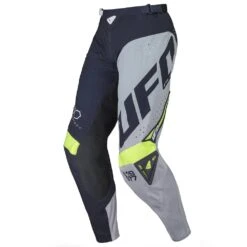 UFO Frequency Slim Motocross Pants - Blue Grey Neon Yellow -Motorcycle Riding Equipment Store pi04467 n 01 6