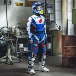 UFO Takeda Blue Red Motocross Pants -Motorcycle Riding Equipment Store pi04503cb 03 jpg