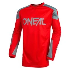 O'Neal Matrix Ridewear Jersey Red / Grey -Motorcycle Riding Equipment Store r001 30 01 1