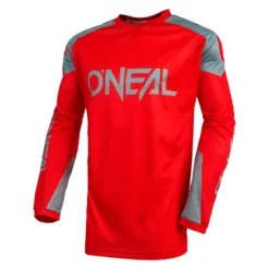 O'Neal Matrix Ridewear Jersey Red / Grey -Motorcycle Riding Equipment Store r001 30 01 3 jpg