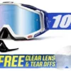 100% Racecraft Cobalt Blue Blue Mirror Lens Motocross Goggles 2 100% Racecraft Cobalt Blue Blue Mirror Lens Motocross Goggles -Motorcycle Riding Equipment Store racecraft cobalt blue jpg