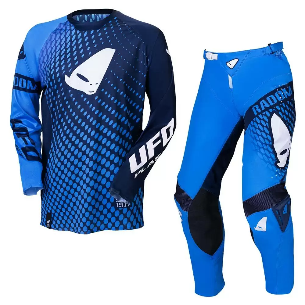 UFO Radom Slim Blue Motocross Kit Combo 3 UFO Radom Slim Blue Motocross Kit Combo
