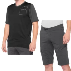 100% Ridecamp Charcoal Black Motocross Kit Combo