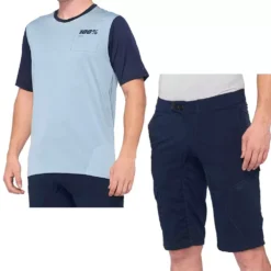 100% Ridecamp Light Slate Navy Motocross Kit Combo