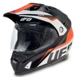 UFO Aries Dual Sport Helmet - Black Orange