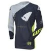 UFO Frequency Slim Motocross Jersey - Blue Grey Neon Yellow