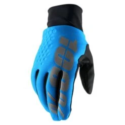 100% Hydromatic Brisker Blue Motocross Gloves