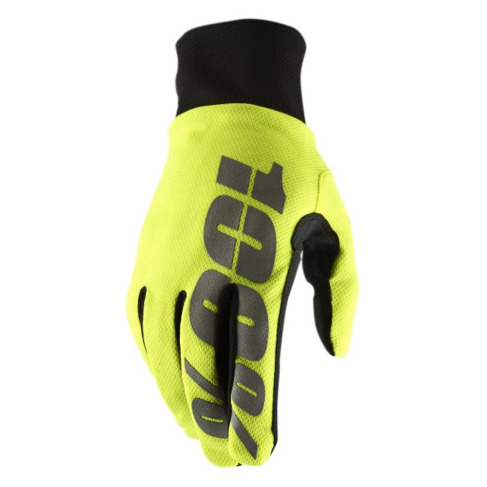 100% Hydromatic Neon Yellow Waterproof Motocross Gloves 4 100% Hydromatic Neon Yellow Waterproof Motocross Gloves - Image 2
