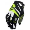 UFO Trace Black Yellow Motocross Gloves