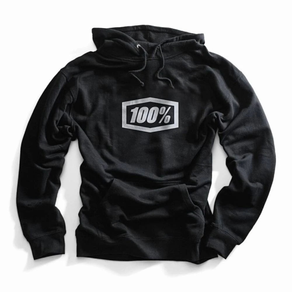 100% Essential Black Pull Over Hoodie 7 100% Essential Black Pull Over Hoodie - Image 5