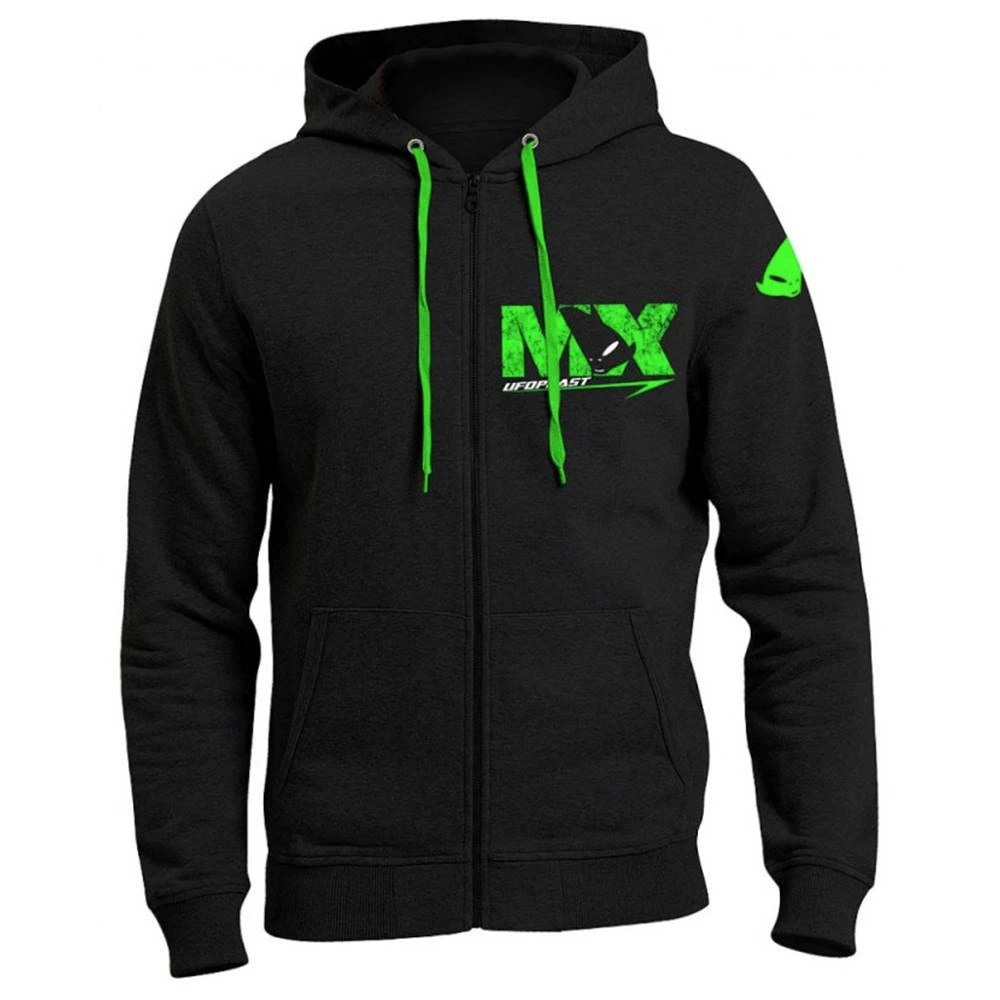 UFO MX Black Hooded Sweatshirt 3 UFO MX Black Hooded Sweatshirt