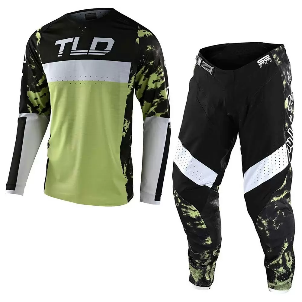 Troy Lee Designs SE Pro Dyeno Glo Green Motocross Kit Combo 3 Troy Lee Designs SE Pro Dyeno Glo Green Motocross Kit Combo
