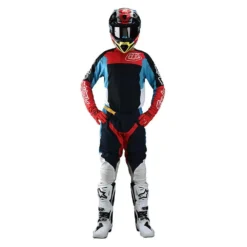 Troy Lee Designs SE Pro Quattro Motocross Kit Combo - Navy Red -Motorcycle Riding Equipment Store sepkcqnr 04 jpg