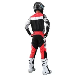 Troy Lee Designs SE Ultra Grime Black Rocket Red Motocross Kit Combo -Motorcycle Riding Equipment Store seukcbr 06 jpg