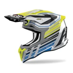 Airoh Strycker Shaded Yellow Gloss Helmet -Motorcycle Riding Equipment Store stksh31 6