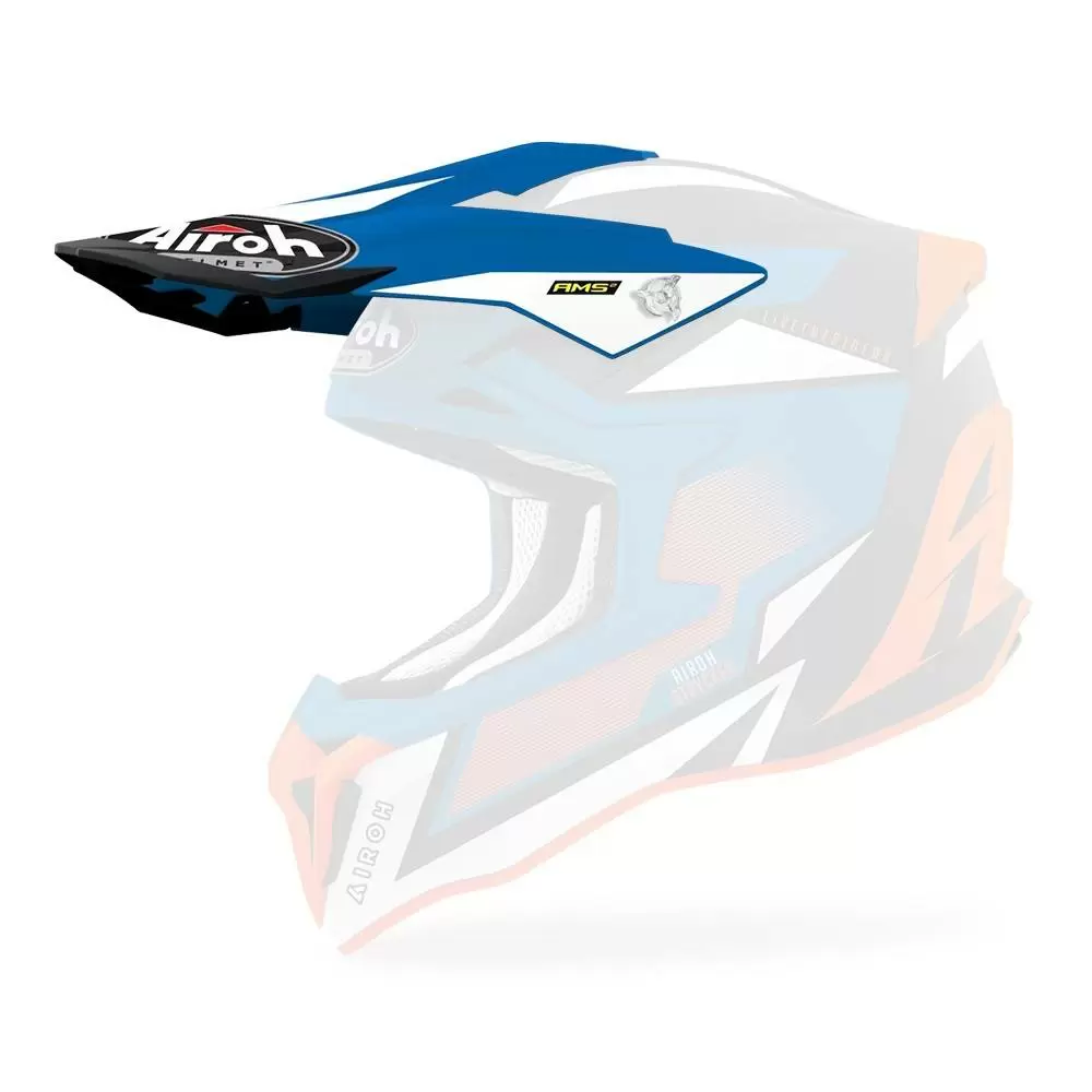 Airoh Strycker Axe Orange Blue Matt Replacement Peak 3 Airoh Strycker Axe Orange Blue Matt Replacement Peak