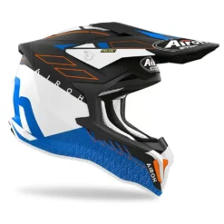 Airoh Strycker Skin Blue Matt Helmet -Motorcycle Riding Equipment Store stsk18 02 jpg
