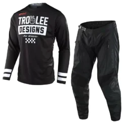 Troy Lee Designs Scout GP Peace And Wheelies Motocross Kit Combo - Black