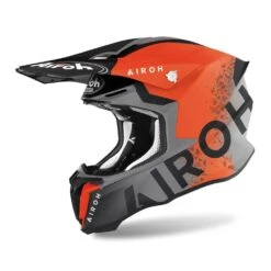 Airoh Twist 2.0 Bit Orange Matt Helmet -Motorcycle Riding Equipment Store tw2bi32 01 5