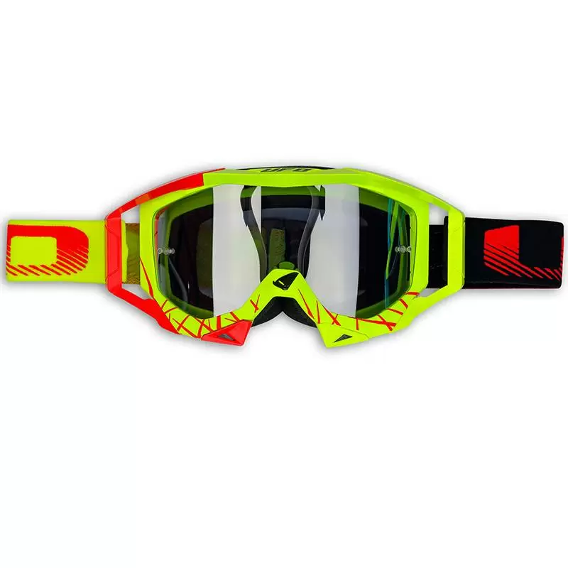 UFO Sirius Neon Yellow Red Black Motocross Goggles 3 UFO Sirius Neon Yellow Red Black Motocross Goggles