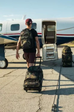 Ogio ONU 22 Wheeled Travel Bag - Woody -Motorcycle Riding Equipment Store uob9422 5 jpg