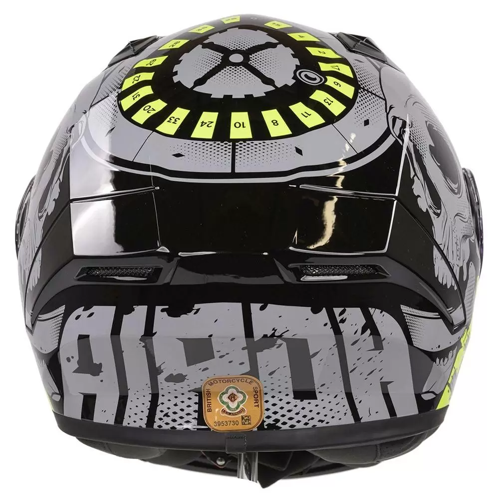 Airoh Valor Akuna Yellow Full Face Helmet 12 Airoh Valor Akuna Yellow Full Face Helmet - Image 10