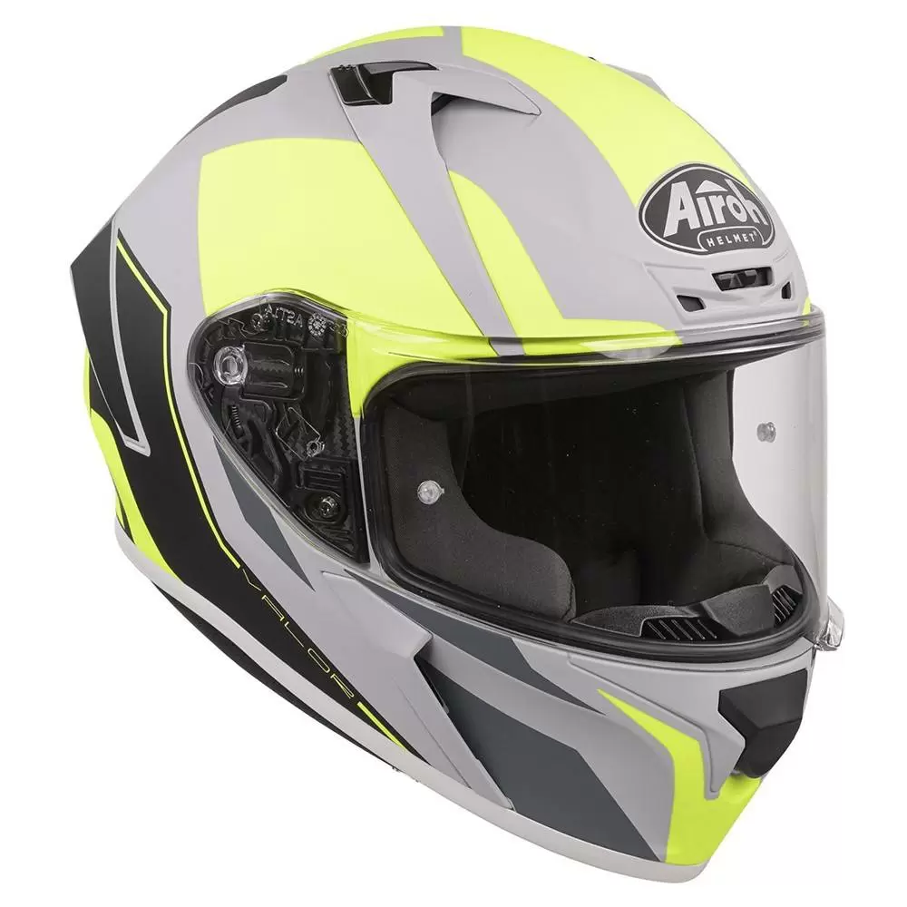 Airoh Valor Wings Fluo Yellow Full Face Helmet 10 Airoh Valor Wings Fluo Yellow Full Face Helmet - Image 8