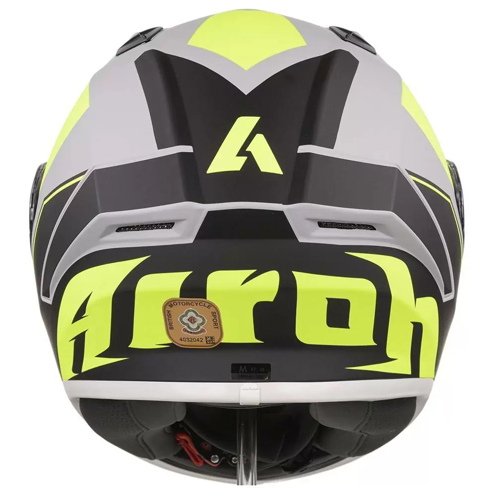 Airoh Valor Wings Fluo Yellow Full Face Helmet 12 Airoh Valor Wings Fluo Yellow Full Face Helmet - Image 10