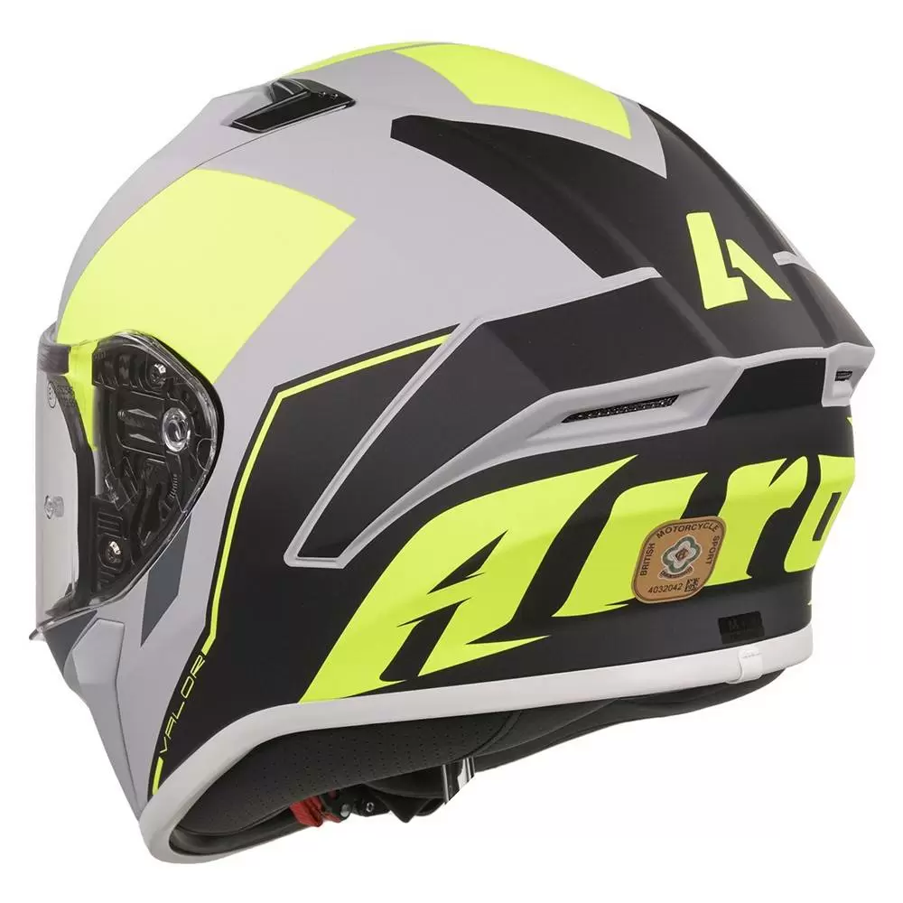 Airoh Valor Wings Fluo Yellow Full Face Helmet 13 Airoh Valor Wings Fluo Yellow Full Face Helmet - Image 11