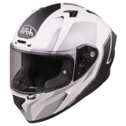 Airoh Valor Wings White Full Face Helmet -Motorcycle Riding Equipment Store vaw38 01 6
