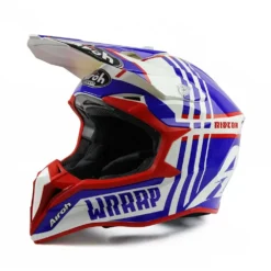 Airoh Wraap - Broken Blue Red Gloss -Motorcycle Riding Equipment Store wrbr38 003 jpg