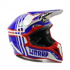 Airoh Wraap - Broken Blue Red Gloss -Motorcycle Riding Equipment Store wrbr38 004 jpg